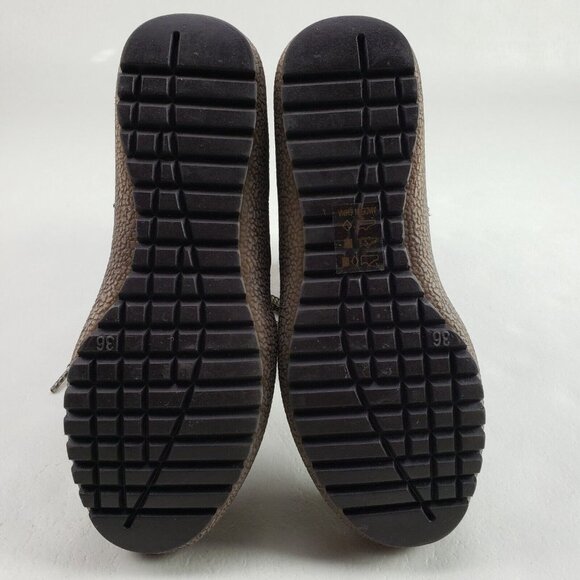 Patrizia by Spring Step Anicia Boots Womens 5.5-6 36 Brown Lined Lace/Zip Up - Picture 9 of 12